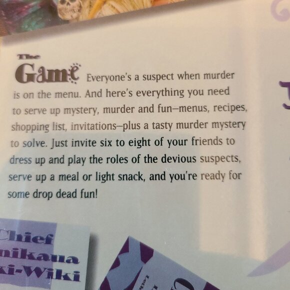 MURDER MYSTERY DINNER PARTY LETHAL BOARD GAME BY UNIVERSITY GAMES VTG 2003 - Picture 5 of 9